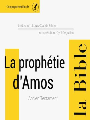 cover image of La prophétie d'Amos